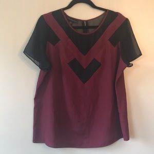 Sheer Cutout Blouse